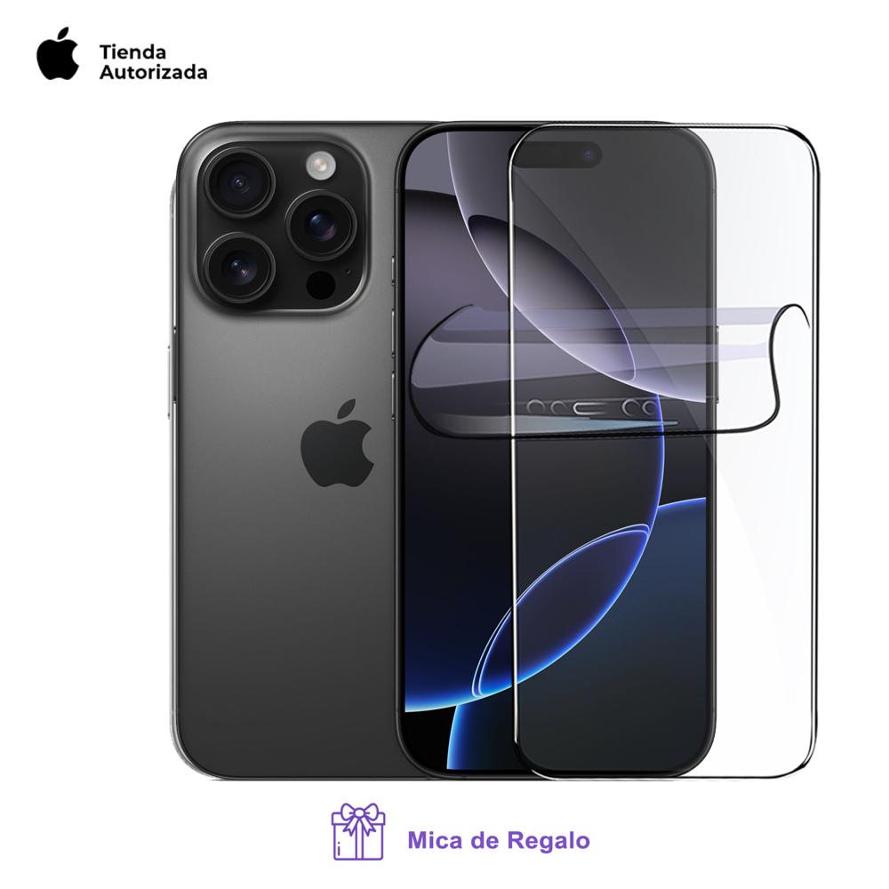 Apple Iphone 16 Pro 256Gb Apple Intelligence Esim Black Titanium con Mica Hidrogel
