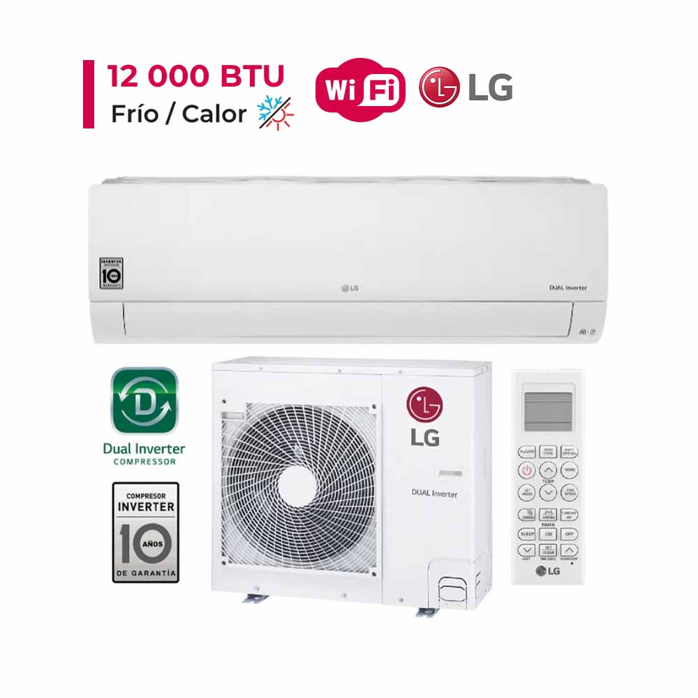 DUALCOOL, Aire Acondicionado Inverter 12000 BTU, Función Frío/Calor