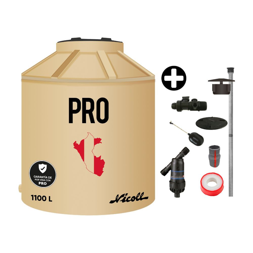 Tanque de agua Arena Pro 1100 litros + Kit de Accesorios Tanque de agua Arena Pro 1100 litros + Kit de Accesorios