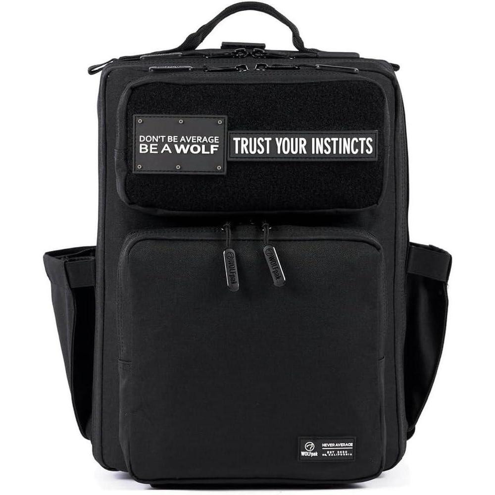 Mochila 15L WOLFpak negra, resistente al agua y personalizable