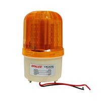 Circulina con Sirena 220VAC Ámbar OP-STL220-AMB OPALUX