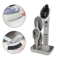 Set De Escobillas Con Dispensador De Ayudin Gris  169GR01
