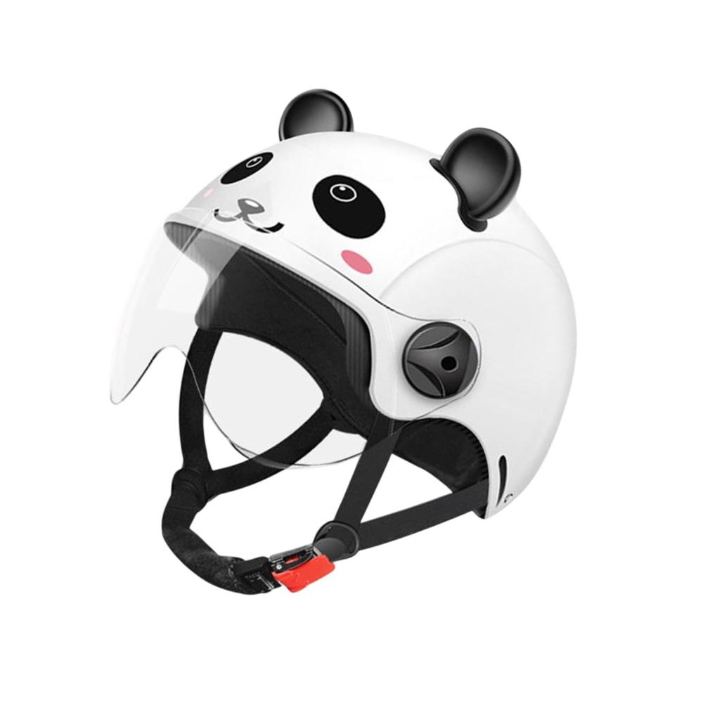 Funda Para Casco De Moto Estilo Panda - Felpa Suave, Elástica, Protección Contra Arañazos | Unisex, Divertida Y Visible