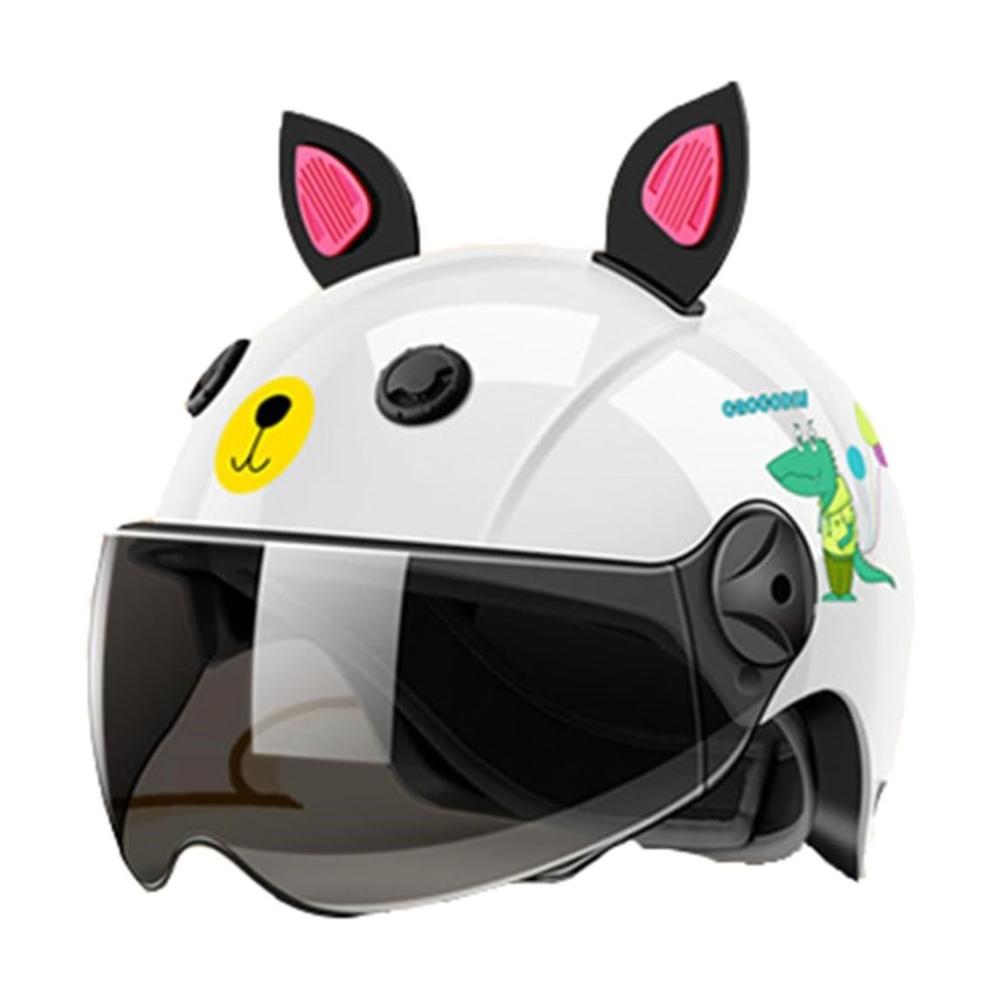 Casco con Visor Infantil Blanco
