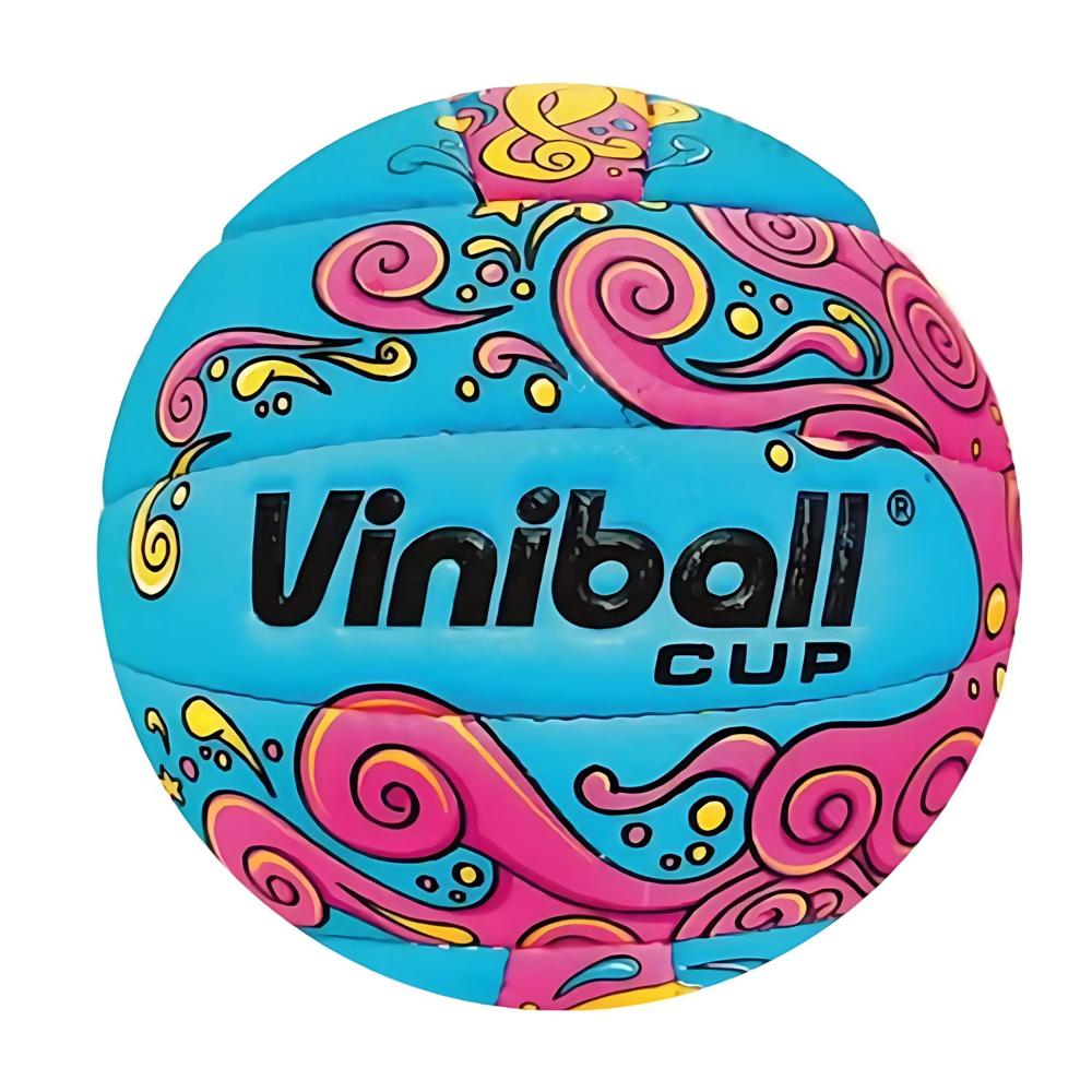 PELOTA DE VOLEY CUERO COSIDO N5 CELESTE