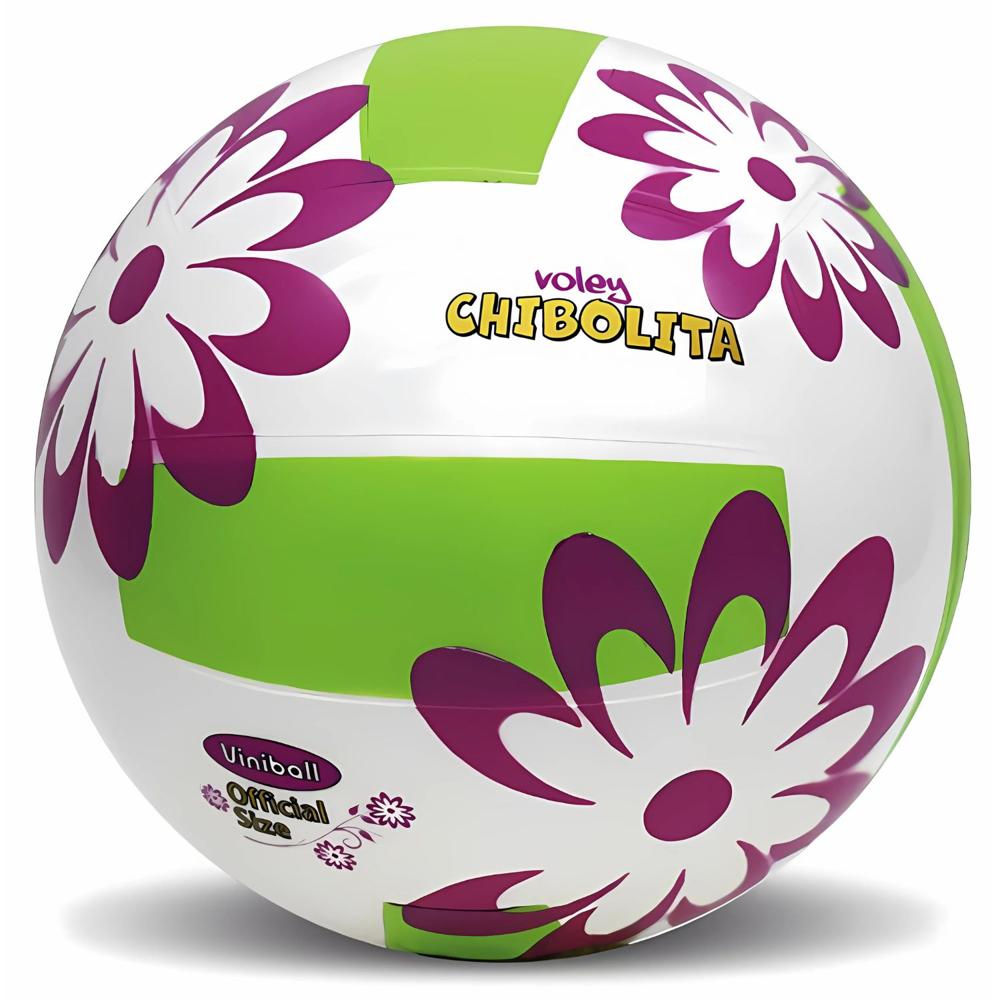 PELOTA DE VOLEY CHIBOLITA FLORES N5 VERDE