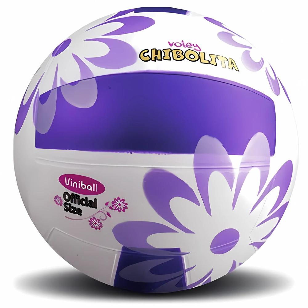 PELOTA DE VOLEY CHIBOLITA FLORES N5 MORADO