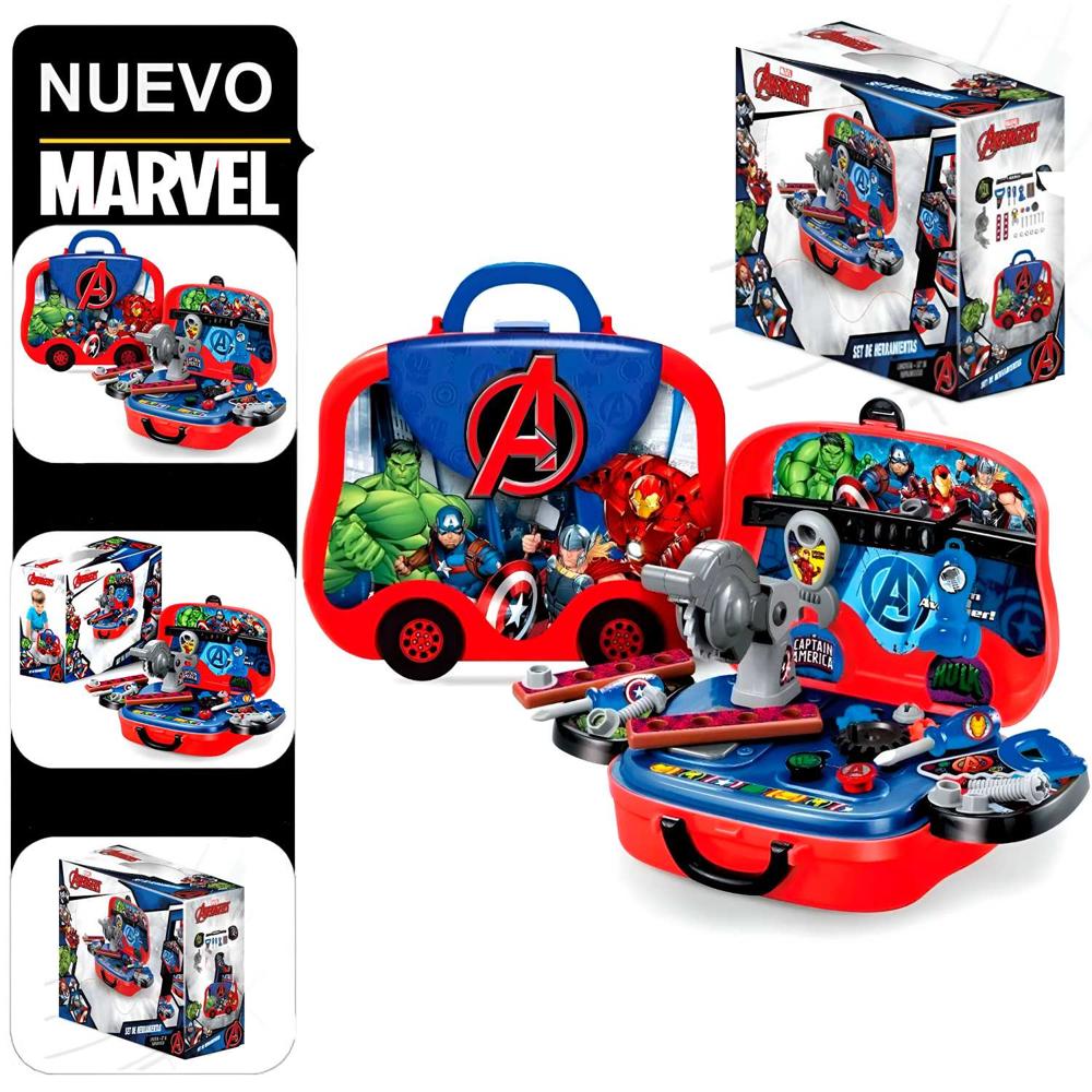 Set De Herramientas Y Lonchera 2 En 1 Avengers