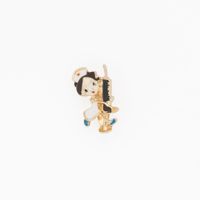 Pin Médico de Metal KAMED Diseño Enfermera con Jeringa