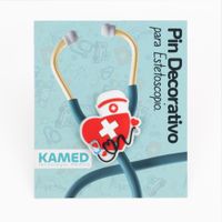 Pin Decorativo para Estetoscopio KAMED Modelo Corazón