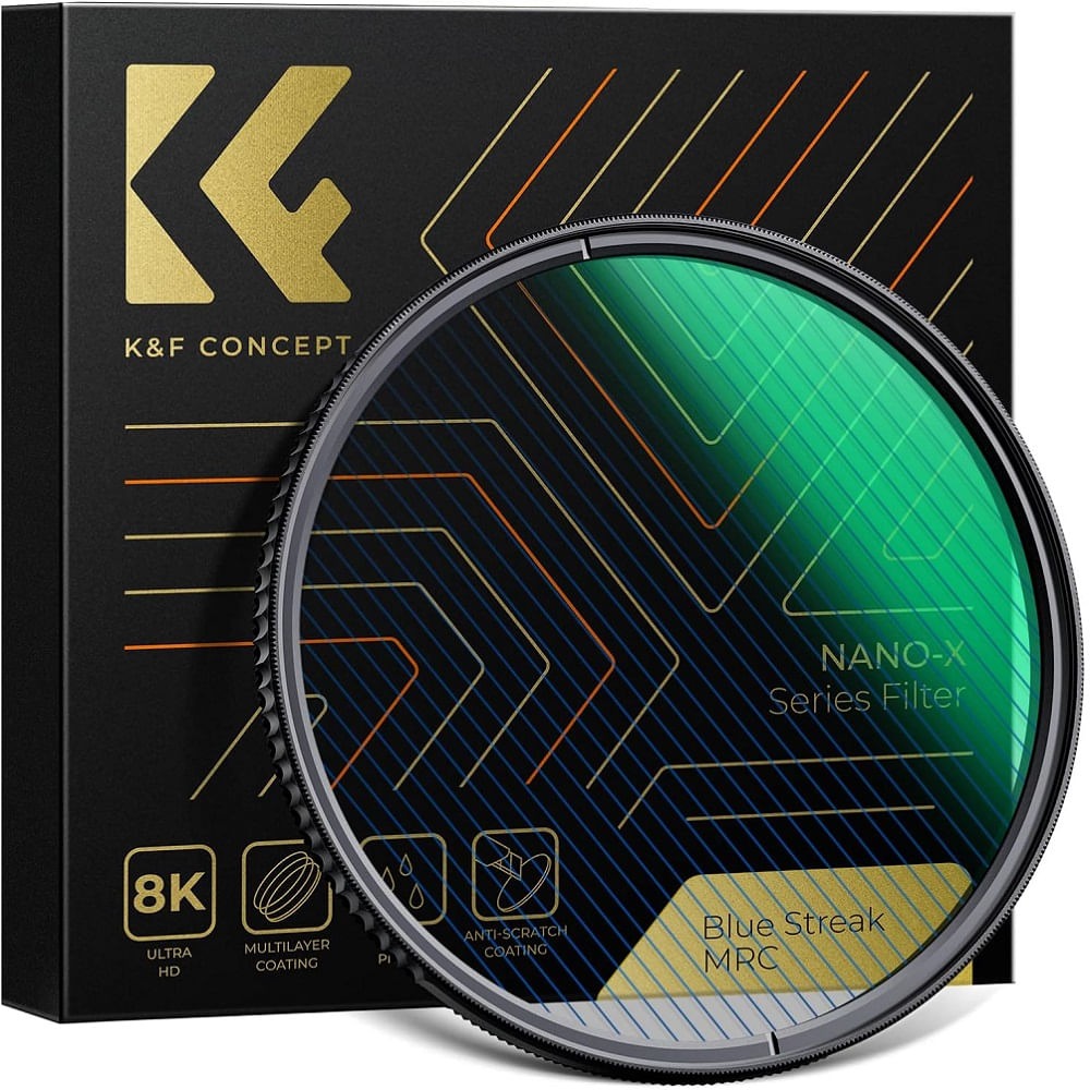 Filtro KYF Concept Blue Streak - Efecto de Rayas Azules 58mm