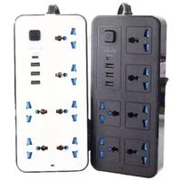 Enchufe Tomacorriente 6 Tomas + 3 Puertos hub USB + 1 Tipo C