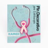Pin Decorativo para Estetoscopio KAMED Modelo Lazo Rosa