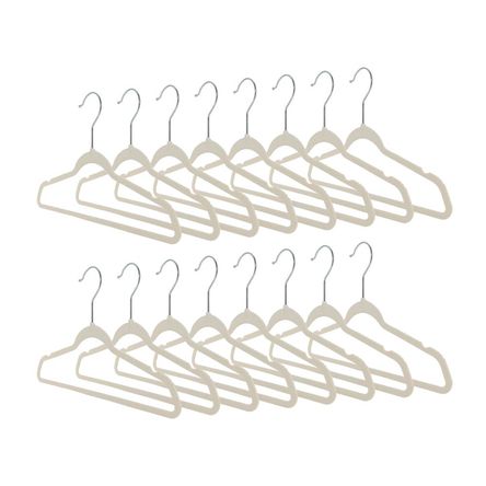Set x 12 colgadores para niños Blanco