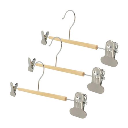 Set 3 colgadores para pantalón Metal/Madera Orange Set 3 colgadores para pantalón Metal/Madera Orange