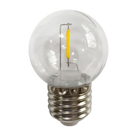 Foco Vintage G45 E27 1W Luz Cálida Clear x 6 unidades Orange Foco Vintage G45 E27 1W Luz Cálida Clear x 6 unidades Orange