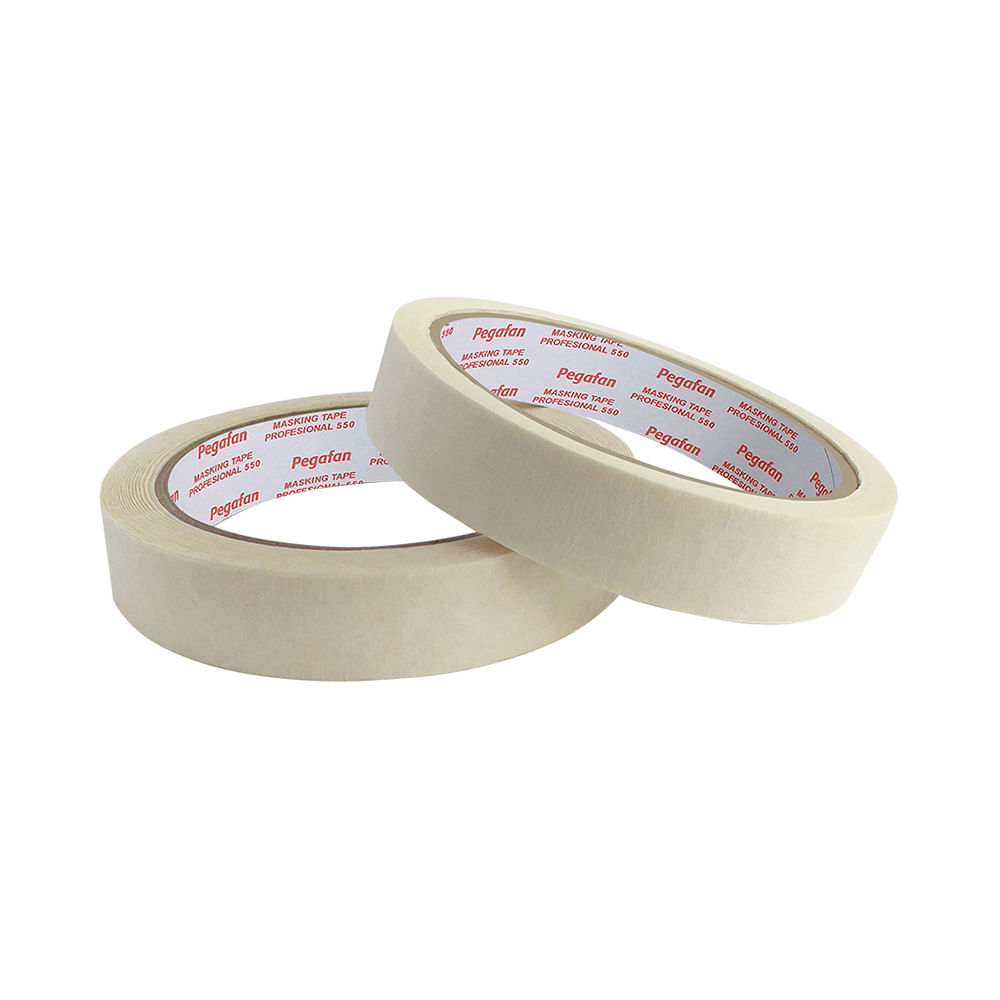 Cinta Masking Tape Profesional 18mm x 36m Papel Beige Pegafan Cinta Masking Tape Profesional 18mm x 36m Papel Beige Pegafan