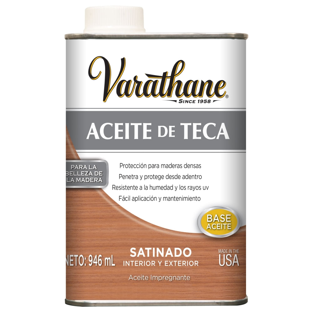 Aceite de Teca Varathane 0.946 litros Aceite de Teca Varathane 0.946 litros