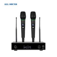 Micrófono Profesional ALL SOUND  PG-220LD UHF Dual  Recargable Con Maletin De Aluminio