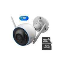 Cámara de seguridad inalámbrica WiFi H3 3K para exteriores + Micro SD 128gb - Ezviz