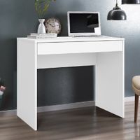 Escritorio Minimalista Flavia 1 Cajón Blanco R&R MUEBLES