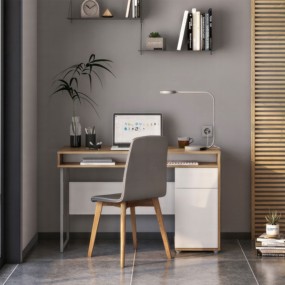 Escritorio Moderno Lobaton Blanco R&R MUEBLES