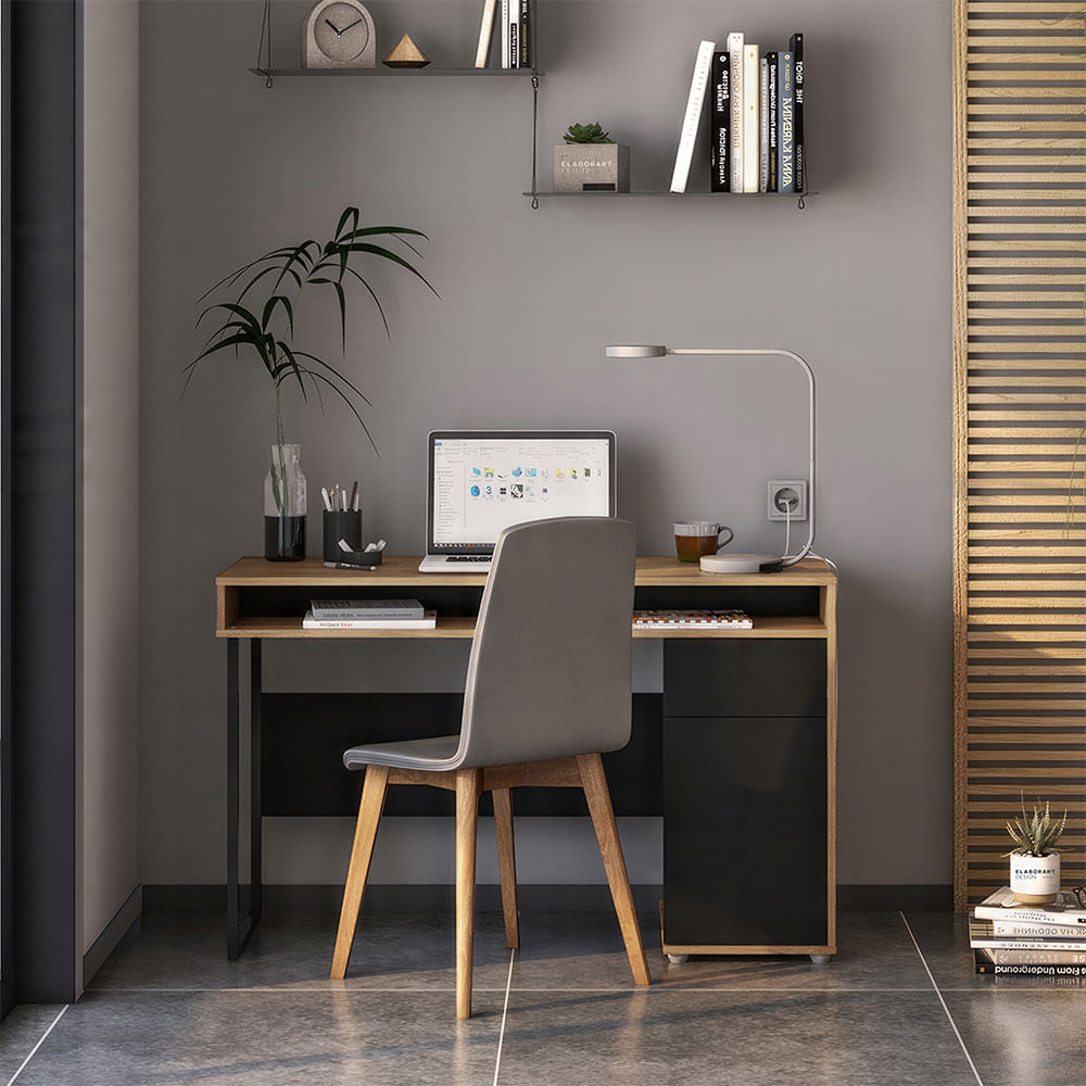 Escritorio Moderno Lobaton Negro R&R MUEBLES