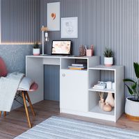 Escritorio Moderno Selina 1 Puerta Blanco R&R MUEBLES