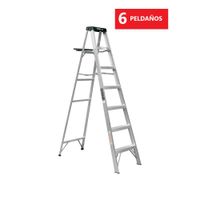 Escalera Tijera 6 Peldaños Capacidad de Carga 150kg Truper