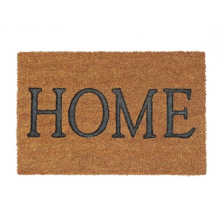 Felpudo de PVC y Coco Home Marrón/Negro 40x60cm Orange Felpudo de PVC y Coco Home Marrón/Negro 40x60cm Orange