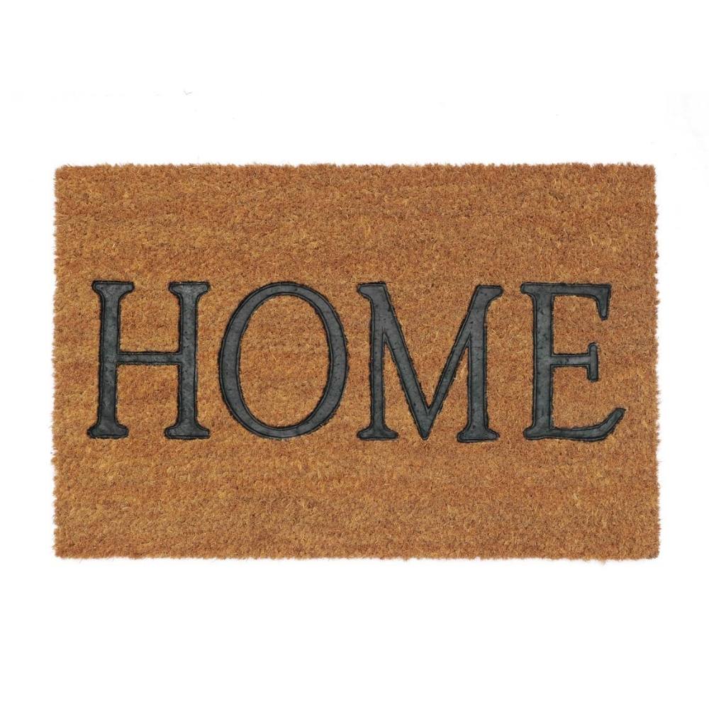 Felpudo de PVC y Coco Home Marrón/Negro 40x60cm Orange