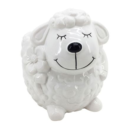 Maceta Oveja Cerámica Blanco 14.5cm Orange Maceta Oveja Cerámica Blanco 14.5cm Orange