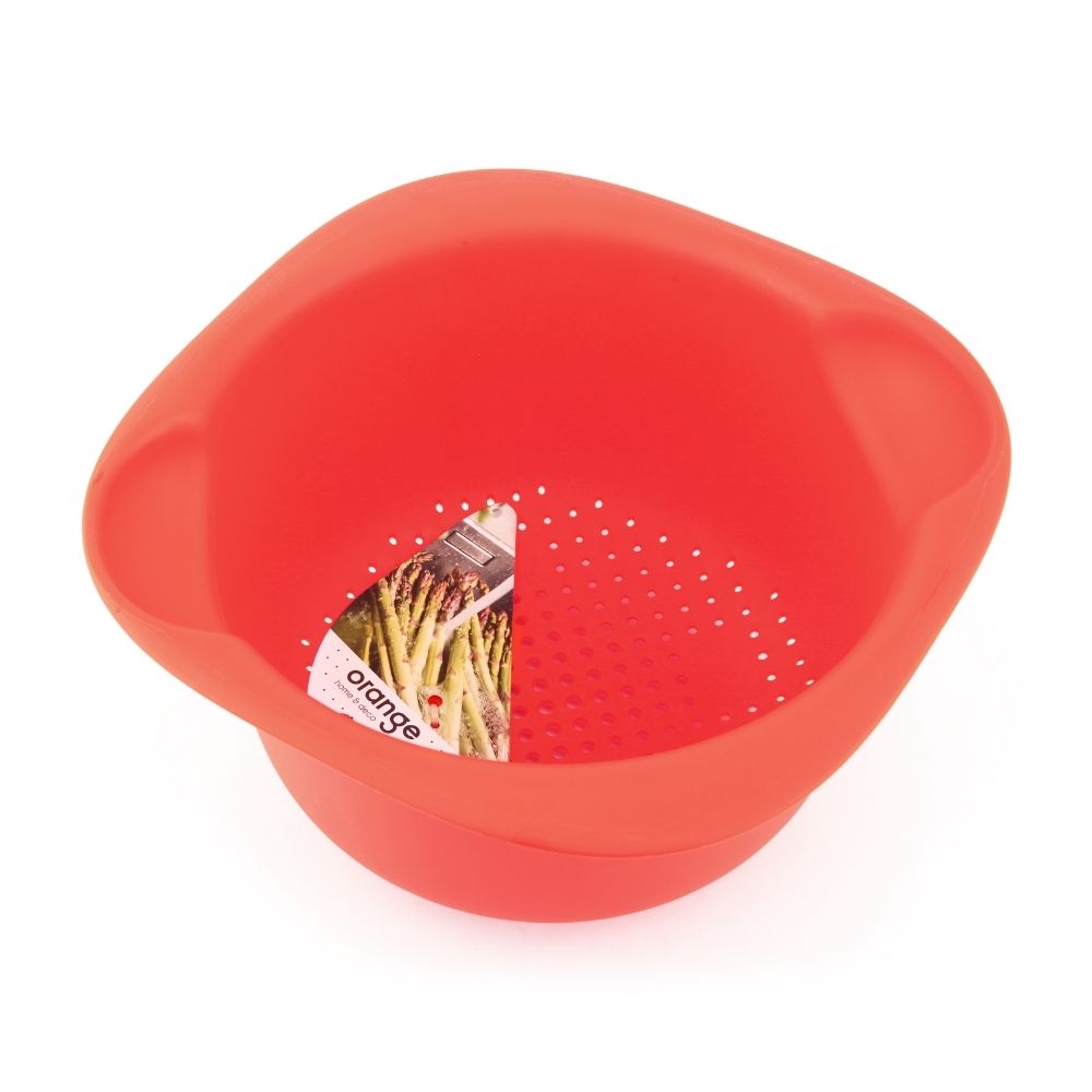 Colador Orange de Gran Tamaño para Lavado Multiuso Colador Orange de Gran Tamaño para Lavado Multiuso