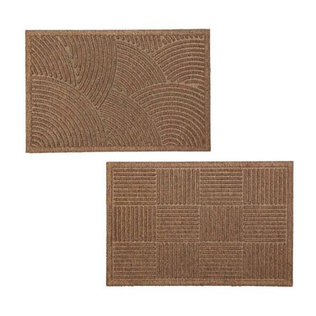 Felpudo de Interior de Polipropileno y Goma Zen 40x60cm Orange - Diseño Aleatorio