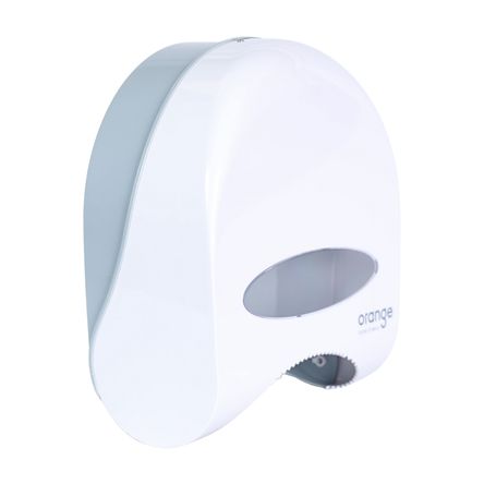 Dispensador de Papel Higiénico Orange de PVC Blanco para Rollo Jumbo Dispensador de Papel Higiénico Orange de PVC Blanco para Rollo Jumbo