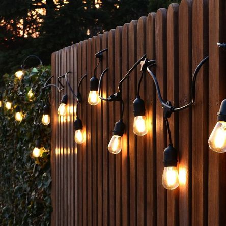 Guirnalda Led Orange Gota 12 Focos Luz Cálida 7m IP65 Negro