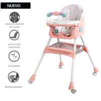 Nueva Silla de Comer Ebaby con Mecedora DALI Rosa
