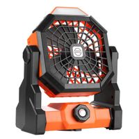 Ventilador de Camping Recargable 270° con Gancho Iluminación Led FS-X3