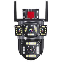 Cámara de Seguridad Wifi Triple Lente SEISA Full HD 360º Zoom y Sirena IPC-SY10