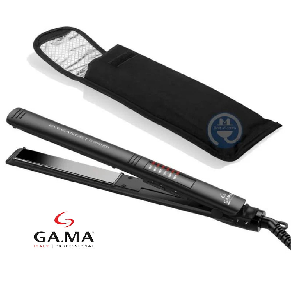 PLANCHA ALISADORA GAMA BECHS0000001467 ELEGANCE LED TITANIO ION