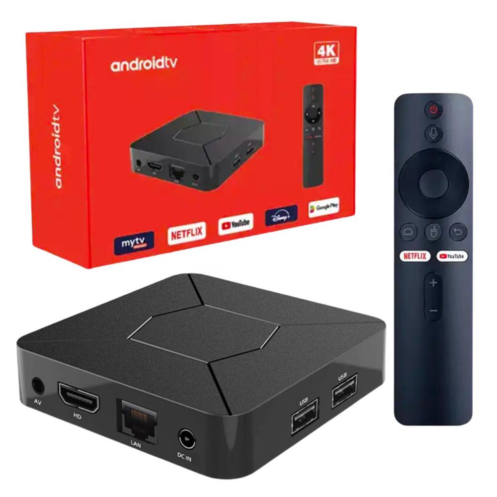 Android 10 Tv Box 4K Wifi 2.4G + 5G Netflix Youtube Disney Google Q5