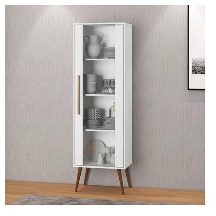 Vitrina Multiusos TU MESITA Persia color Blanco 1 puerta Vitrina Multiusos TU MESITA Persia color Blanco 1 puerta