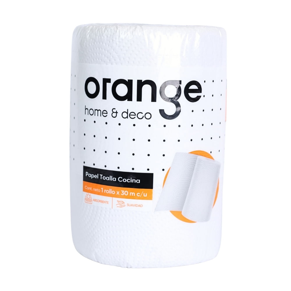 Papel Toalla Cocina Orange 1 rollo x 30m