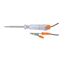 Probador de corriente circuitos 6 -12V,  DC, Caimán desarmador, Truper