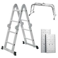 Escalera multiposición 8 peldaños capacidad de carga 200kg - truper