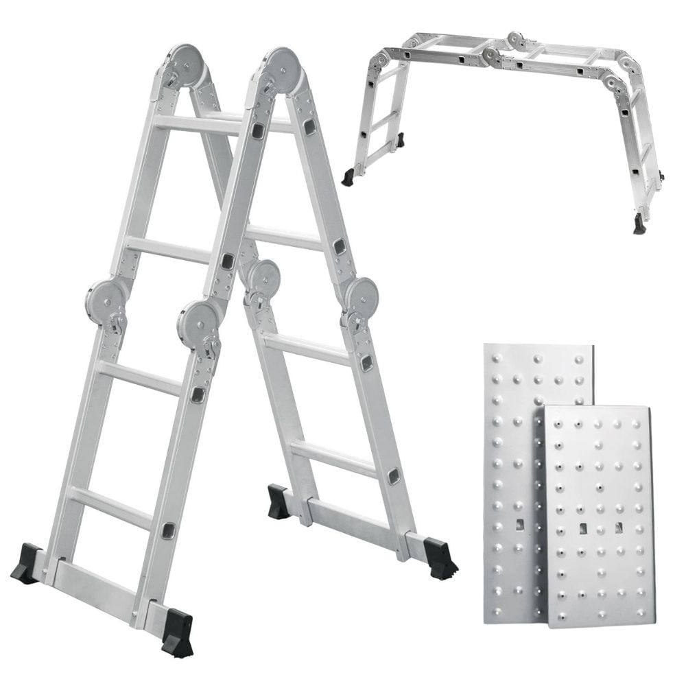 Escalera multiposición 8 peldaños capacidad de carga 200kg - truper