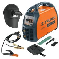 Combo Soldadora inversora 160A mascara de soldar electrodos 1Kg Truper