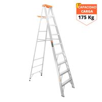 Escalera tijera 8 peldaños Truper soporta 175 kg