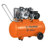 Compresora de aire 120L 4 HP, horizontal lubricada de banda, TRUPER