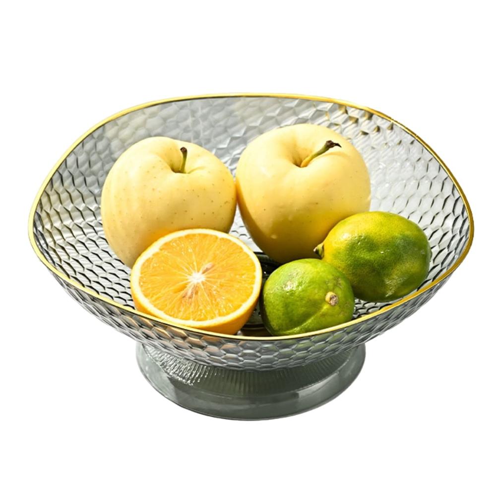 Frutero Hexágono Transparente Gris 26GR11